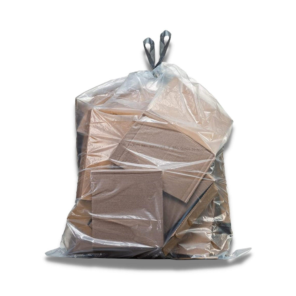 Sample of - 13 Gallon Extra Tall Clear Drawstring Bags