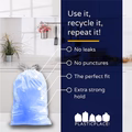 8-9 Gallon Simplehuman®* Compatible Blue Trash Bags Code H - Plasticplace
