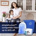 5.2 Gallon Simplehuman®* Compatible Blue Trash Bags Code D - Plasticplace
