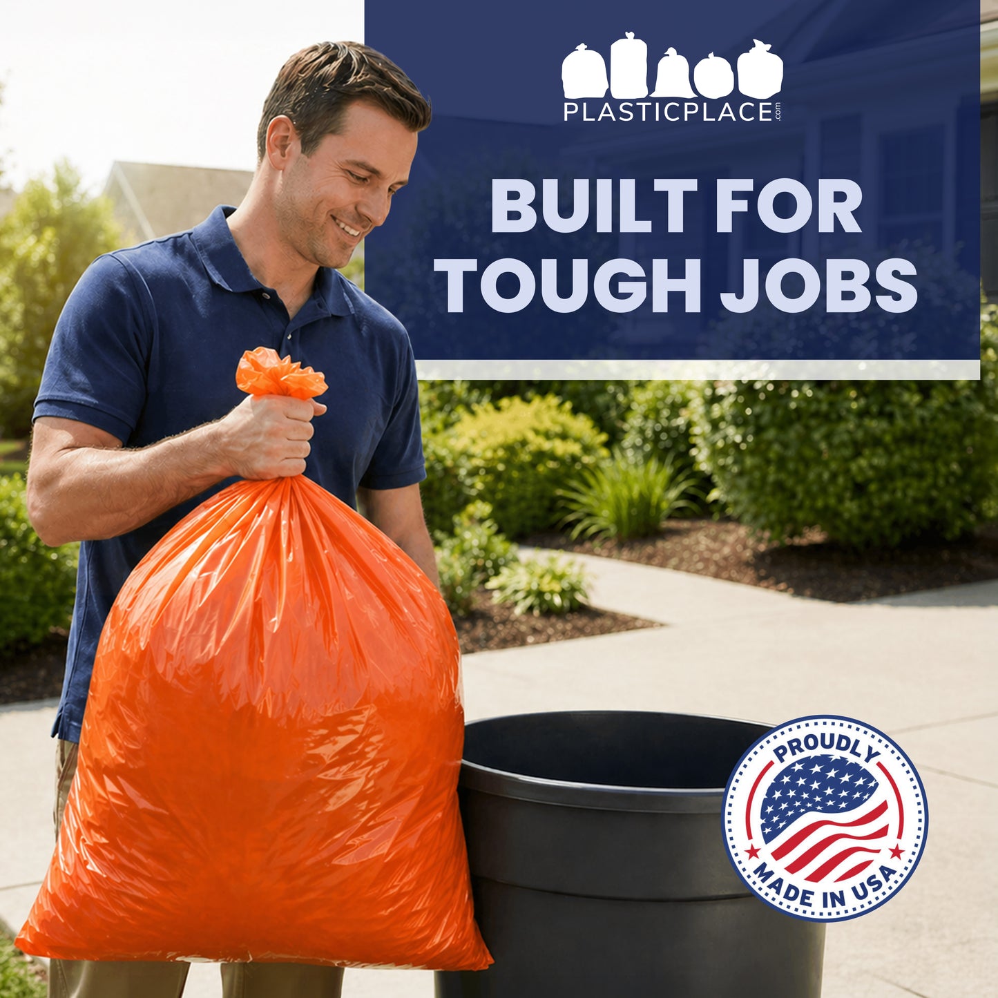 55-60 Gallon Trash Bags - 1.2 Mil - 50/Case