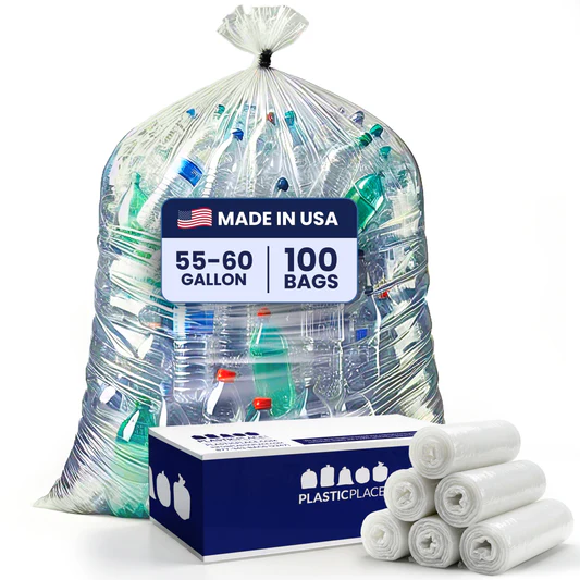 55-60 Gallon Trash Bags - 1.5 Mil - 100/Case