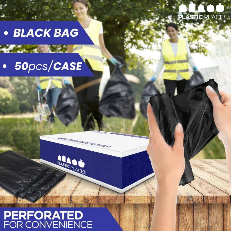 42 Gallon Contractor Bags - 4.0 Mil - 50/Case