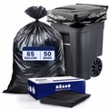 65 Gallon Extra Heavy Trash Bags - 3.0 Mil - 50/Case