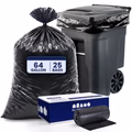 64 Gallon Toter Compatible Trash Bags on Rolls - 1.2 Mil - 100/Case