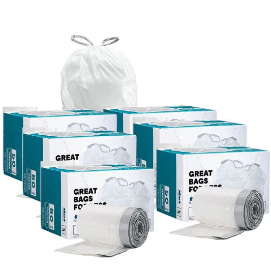 Simplehuman® Compatible Trash Bags,  Code M, 12 Gallon, 1.2 Mil - 300 Count Bulk Pack