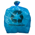 12-16 Gallon Recycling Bags with Symbol - 1.2 Mil - 250/Case