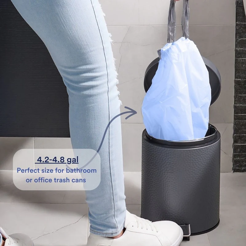 Sample of - 4.2-4.8 Gallon Simplehuman®* Compatible Blue Trash Bags Code V