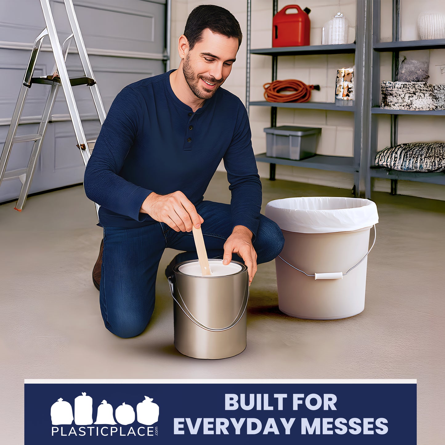 5 Gallon Drawstring Bags - 0.9 Mil - 100/Case