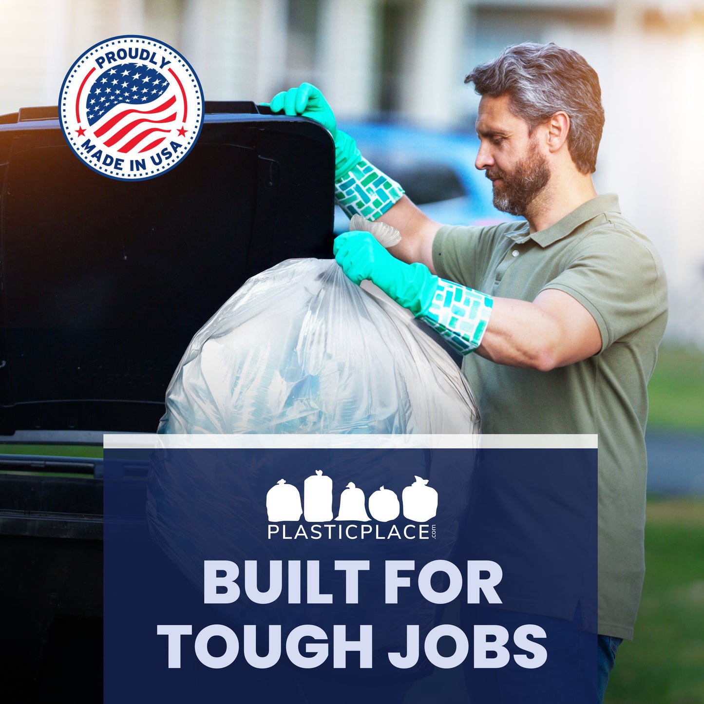 55-60 Gallon Trash Bags - Clear