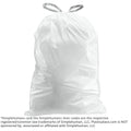 12 Gallon Simplehuman®* Compatible Trash Bags Code M - Plasticplace