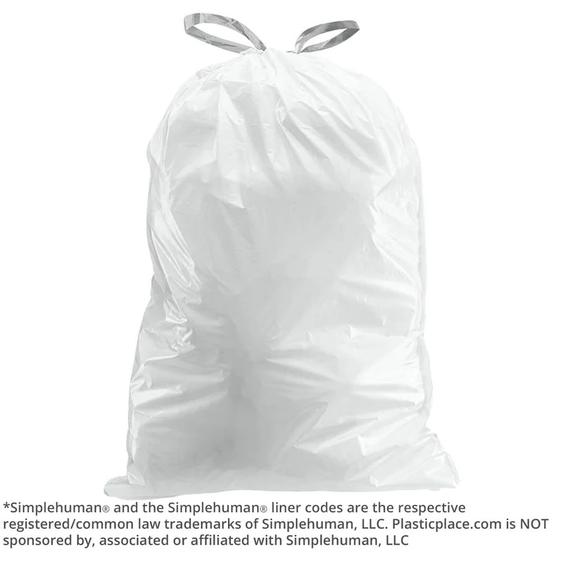 13-17 Gallon Simplehuman®* Compatible Trash Bags Code Q - Plasticplace