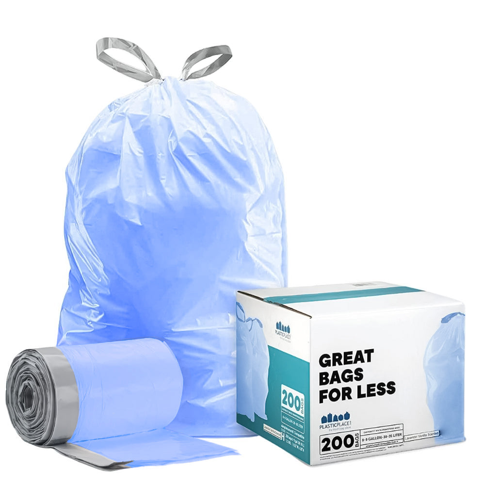 5.2 Gallon Simplehuman®* Compatible Blue Trash Bags Code D - Plasticplace