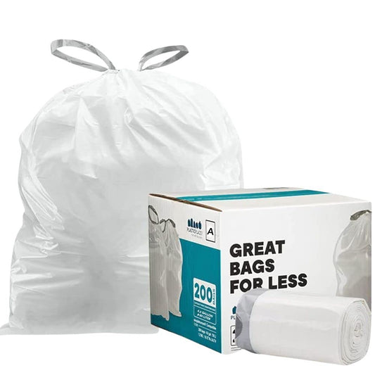 Simplehuman Compatible Trash Bags - Code A - 1.2 Gallon