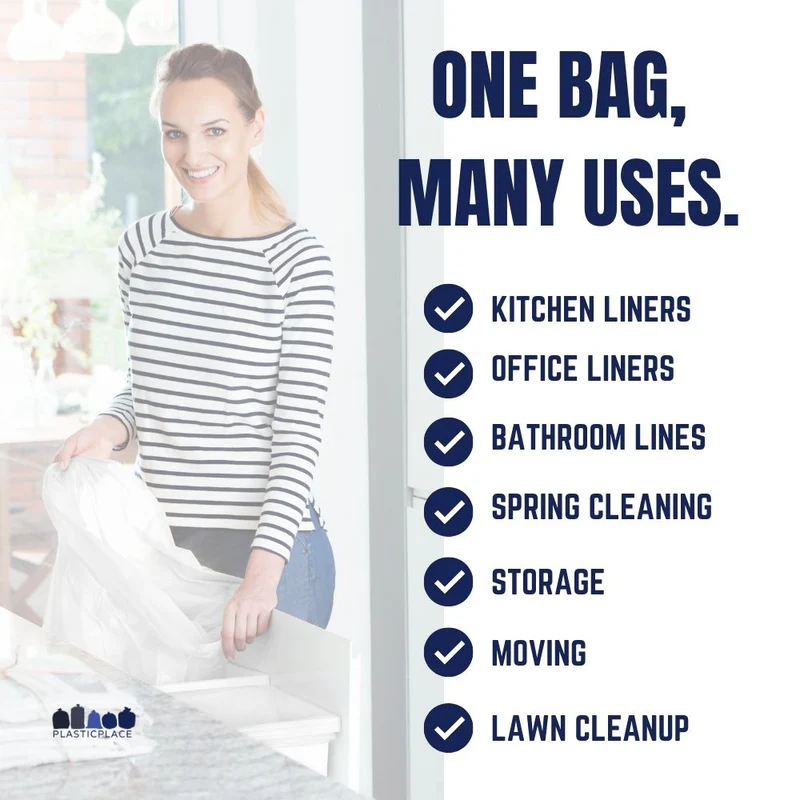 12-16 Gallon Trash Bags on Rolls - Plasticplace