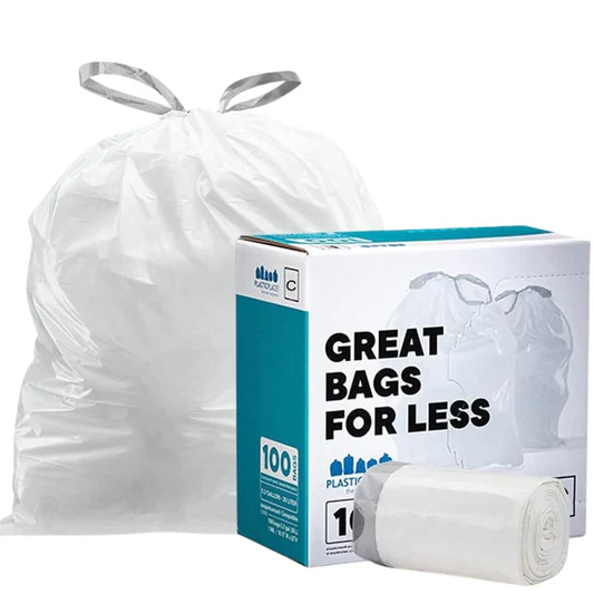 2.6-3.2 Gallon Simplehuman®* Compatible Trash Bags Code C - Plasticplace