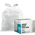 5.2 Gallon Simplehuman®* Compatible Trash Bags Code D - Plasticplace