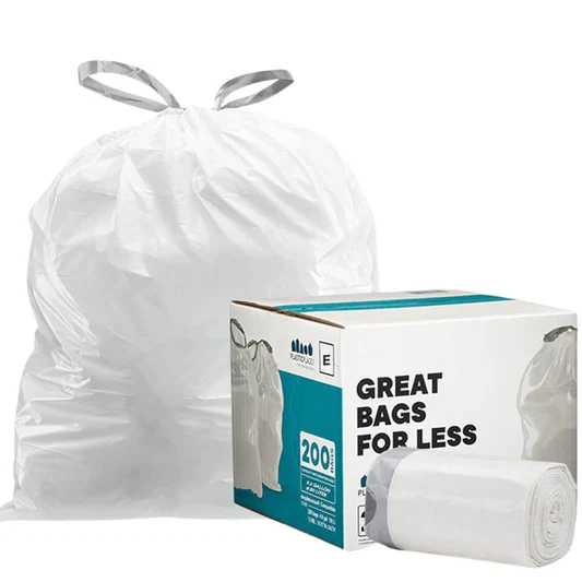 5.2 Gallon SimplehumanÂ®* Compatible Trash Bags Code E - Plasticplace