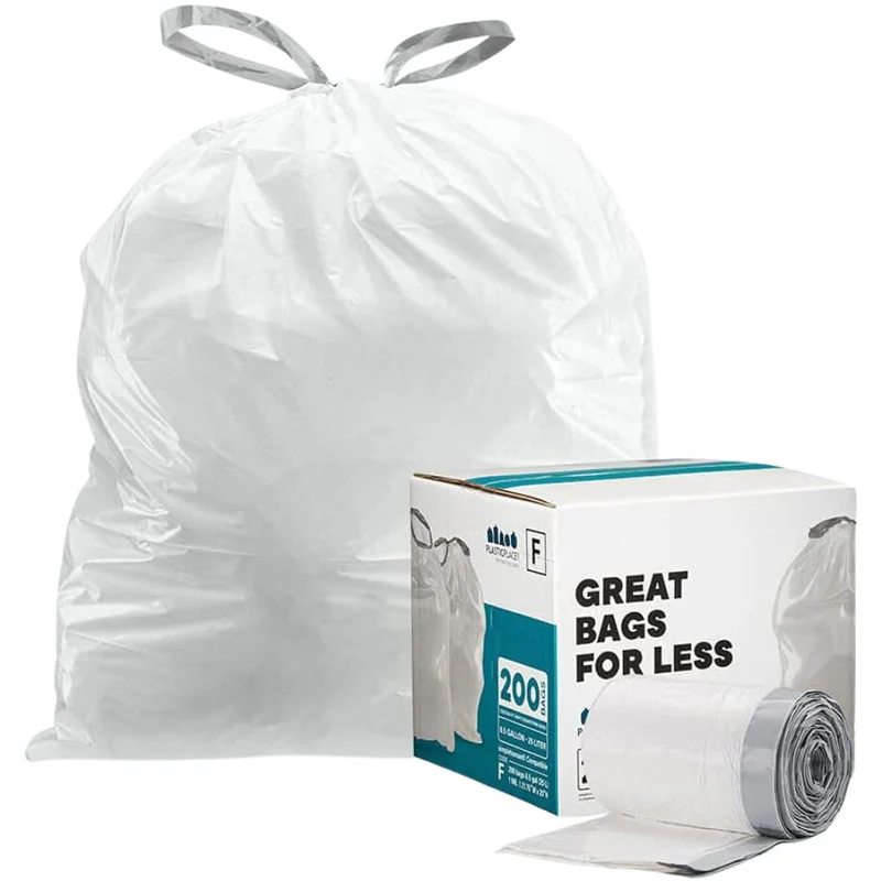 6.5 Gallon Simplehuman®* Compatible Trash Bags Code F - Plasticplace