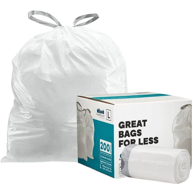 4.8 Gallon Simplehuman®* Compatible Trash Bags Code L - Plasticplace