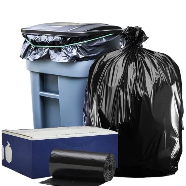 95-96 Gallon Black Trash Bags | T95205BK | Plasticplace