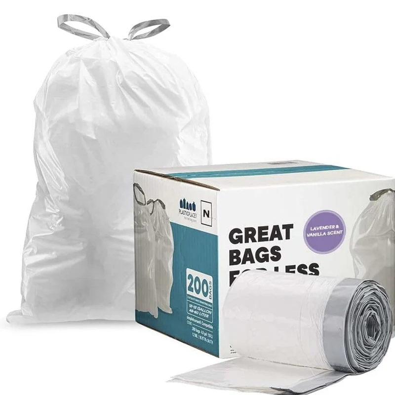 12-13 Gallon SimplehumanÂ®* Compatible Trash Bags Code N | Lavender & Vanilla Scented Bags - 20% Price Reduction - Plasticplace