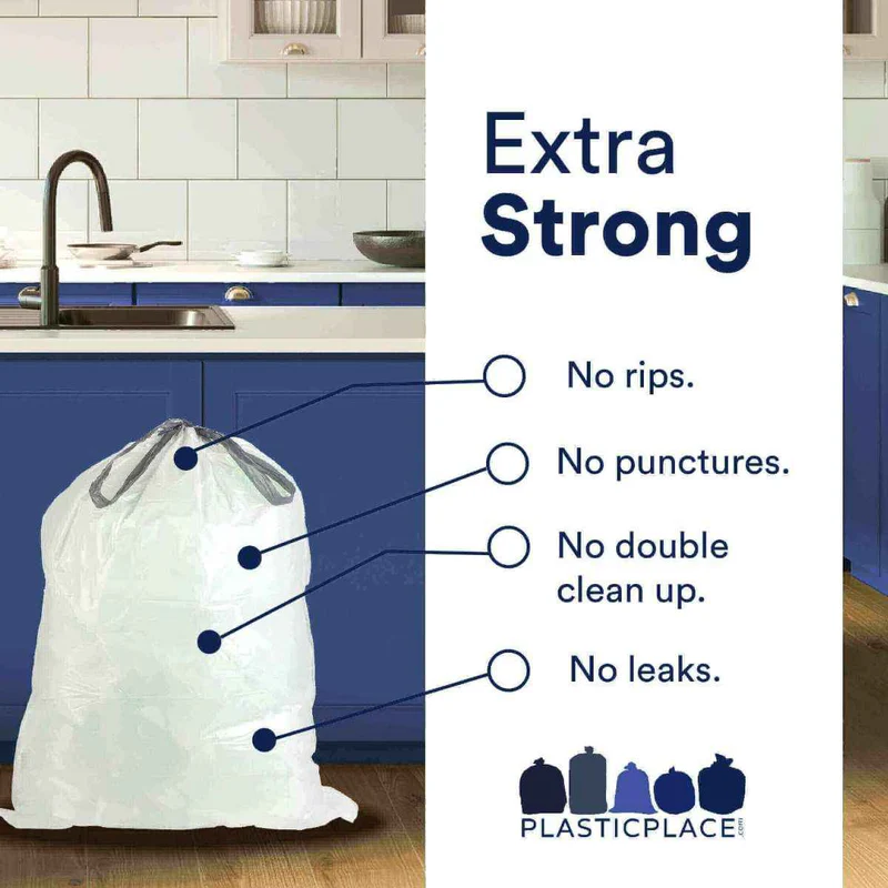 13-17 Gallon Simplehuman®* Compatible Trash Bags Code Q - Plasticplace