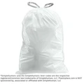 10-10.5 Gallon Simplehuman®* Compatible Trash Bags Code J - Plasticplace
