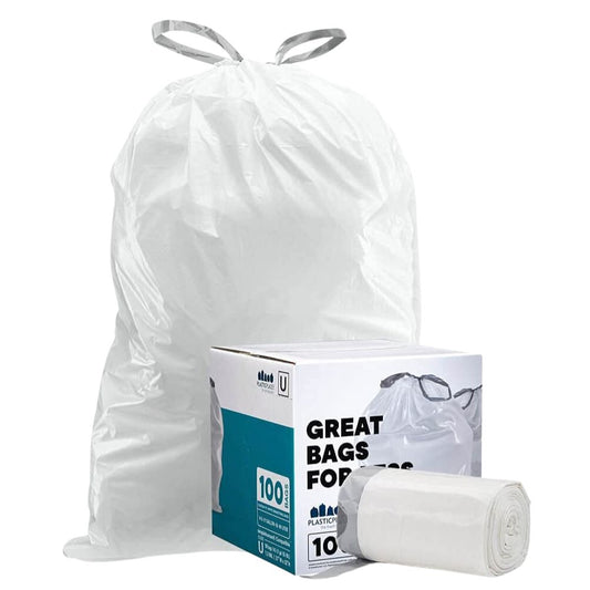 14.5-21 Gallon SimplehumanÂ®* Compatible Trash Bags Code U - 20% Price Reduction - Plasticplace