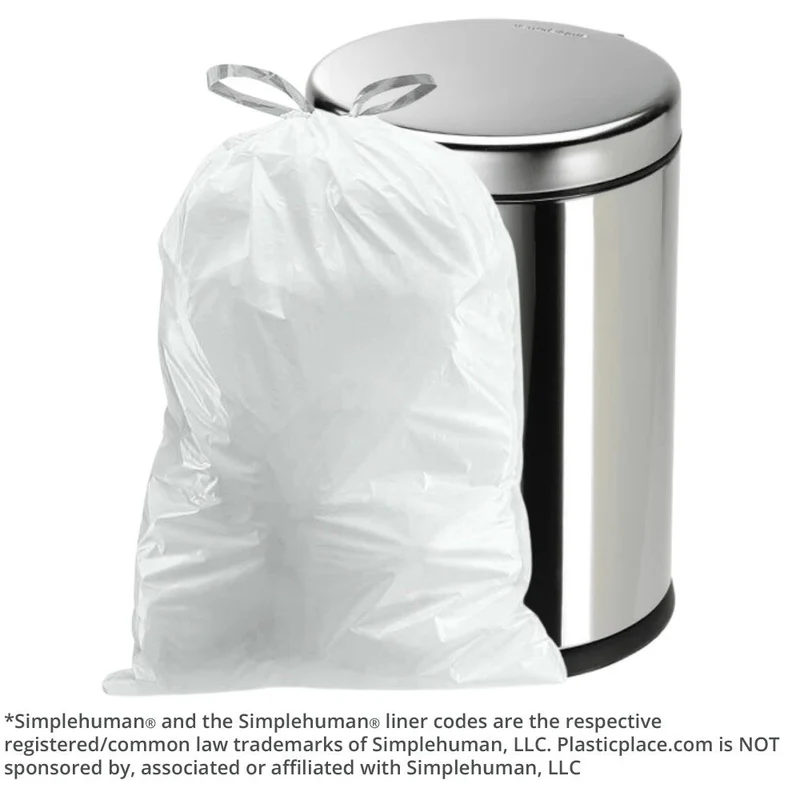 10 Gallon Simplehuman®* Compatible Trash Bags Code K - Plasticplace