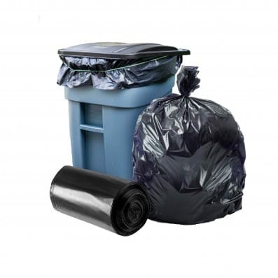 65 Gallon Rollout Trash Bags - 1.5 Mil - 50/Case