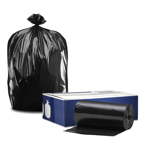 64 Gallon Toter Compatible Trash Bags on Rolls - 1.2 Mil - 100/Case