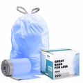 5.2 Gallon Simplehuman®* Compatible Blue Trash Bags Code D - Plasticplace