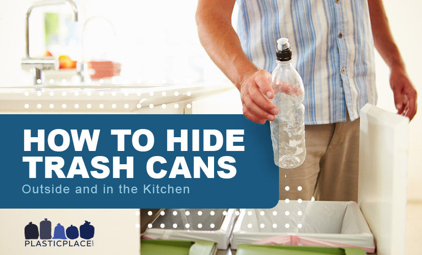 How to Hide Trash Cans Outside and in the Kitchen