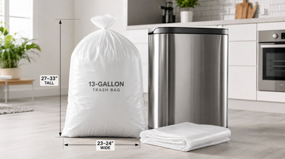 How Big Is a 13-Gallon Trash Bag? Exact Dimensions