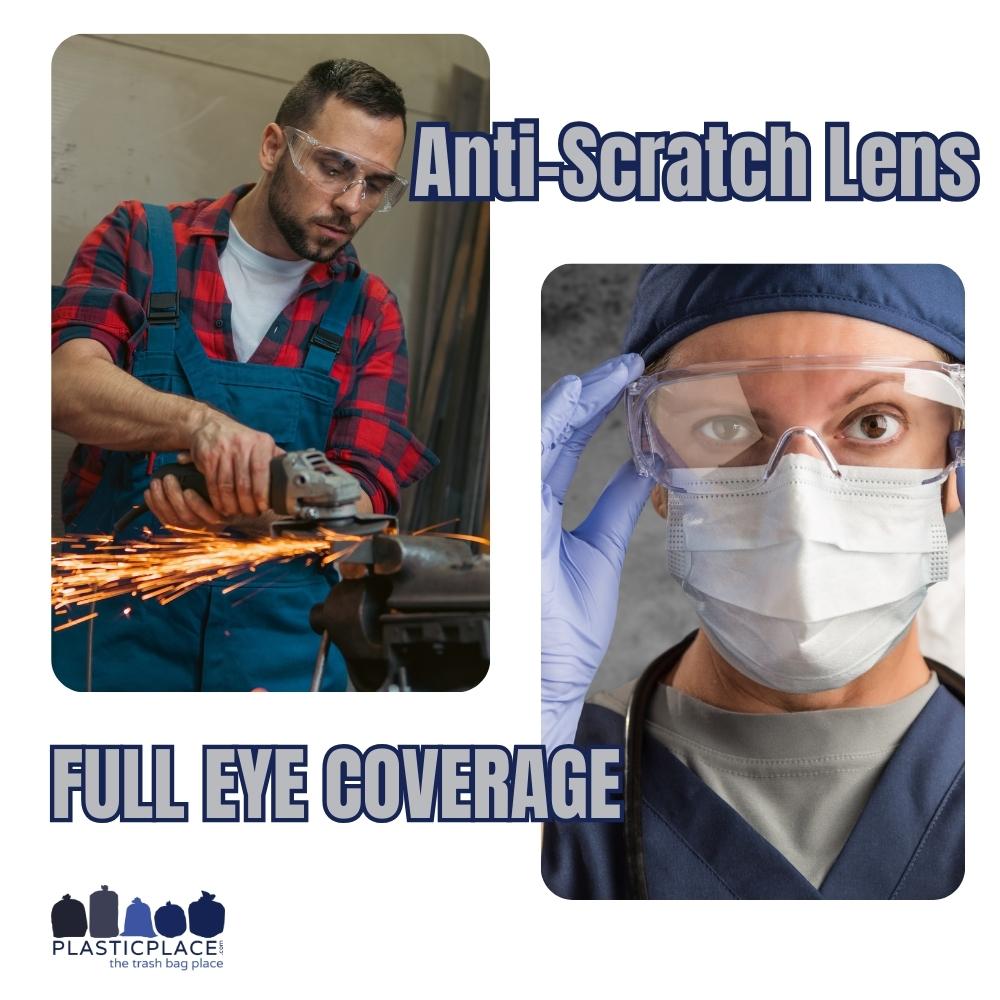 Rugged Blue Small Faces Safety Glasses- Clear - 12 Pair