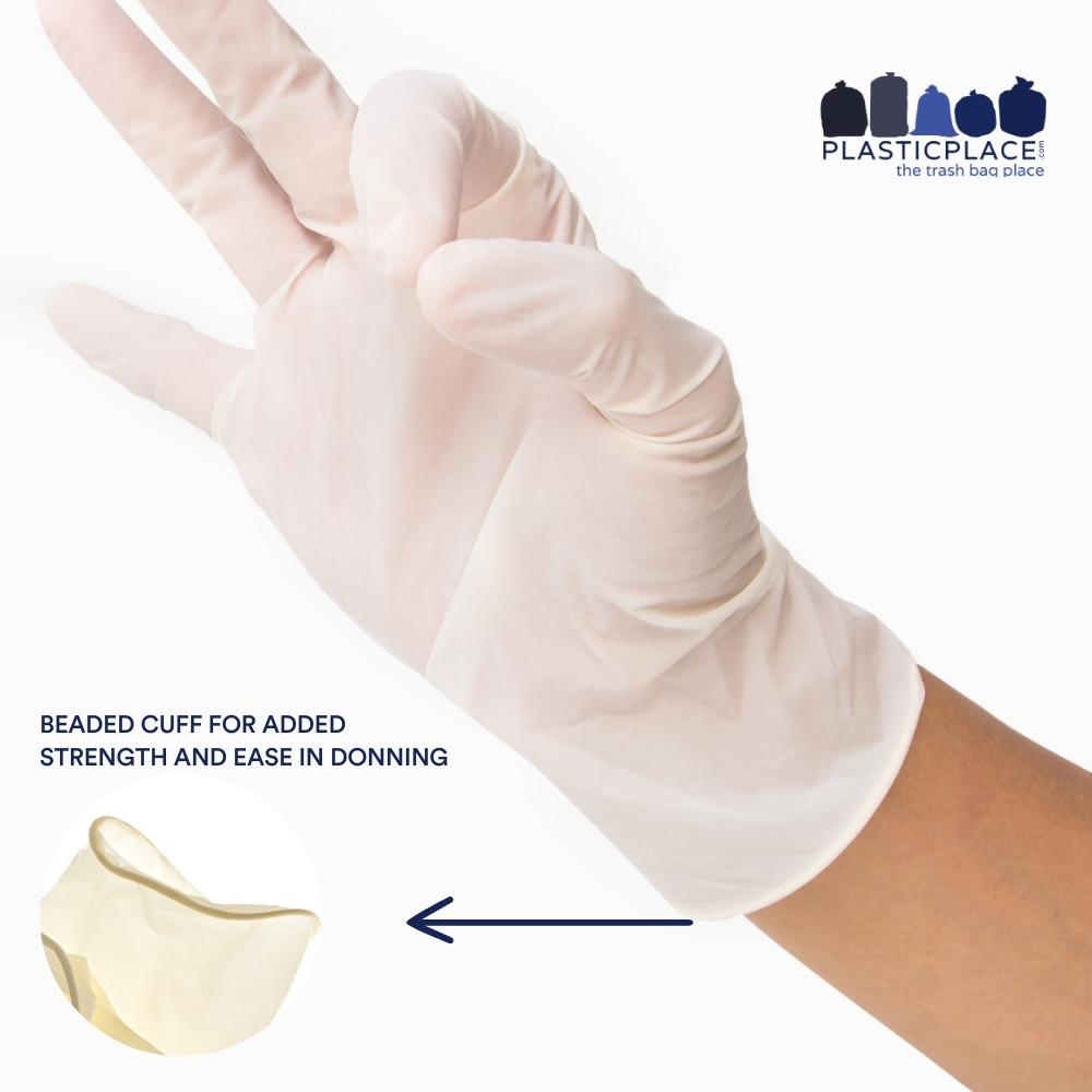 MediChoice Beige Exam Grade Vinyl Disposable Gloves - 3.2 mil -(1500 Count/ 10 Boxes of 150)(S, M, L, XL)