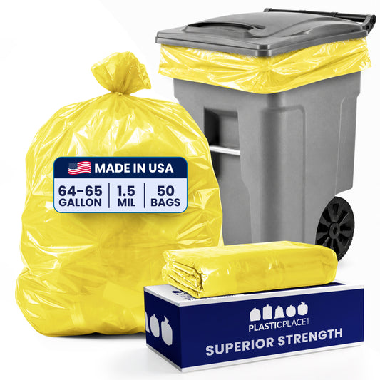 64 Gallon Toter® Compatible Trash Bags - 1.5 Mil - 50/Case