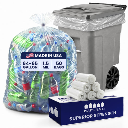 64 Gallon Toter® Compatible Trash Bags - 1.5 Mil - 50/Case