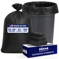 55-60 Gallon High Density Bags - 22 Micron - 100/Case