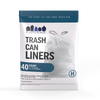 Plasticplace 13.2-16 Gallon Trash Bags│ Compatible with Brabantia Touch Top Trash Can│ Code H Size│ White│ 1.2 Mil│ 24" x 32" (40 Count)