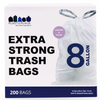 8 Gallon Drawstring Lavender & Vanilla Scented Bags - 0.7 Mil - 200/Case