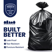 55 Gallon Rubbermaid Compatible Trash Bags - 1.2 Mil - 100/Case