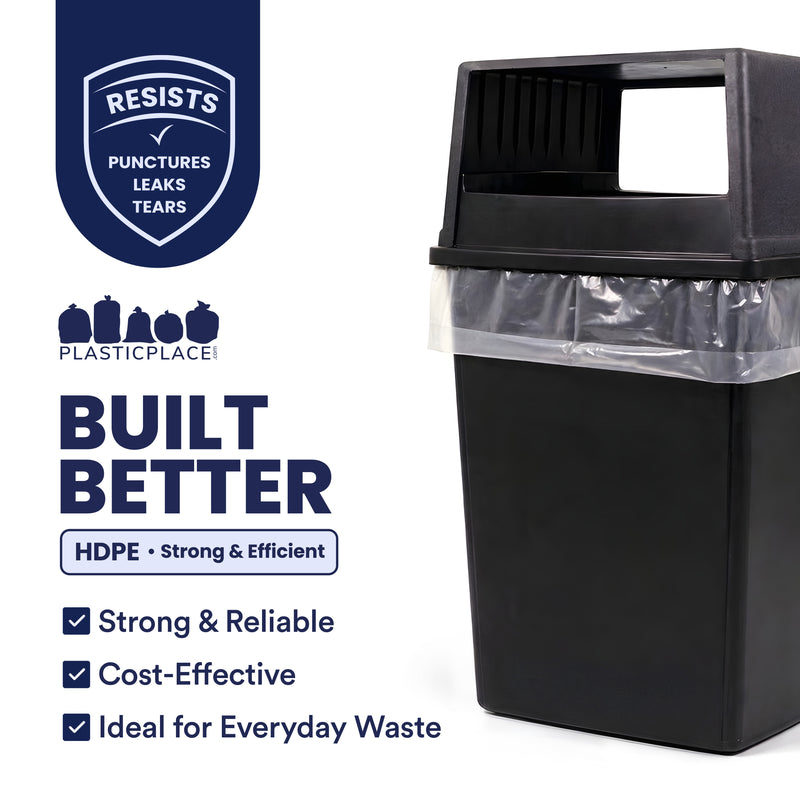 56 Gallon Glutton High Density Bags - 12 Micron - 150/Case