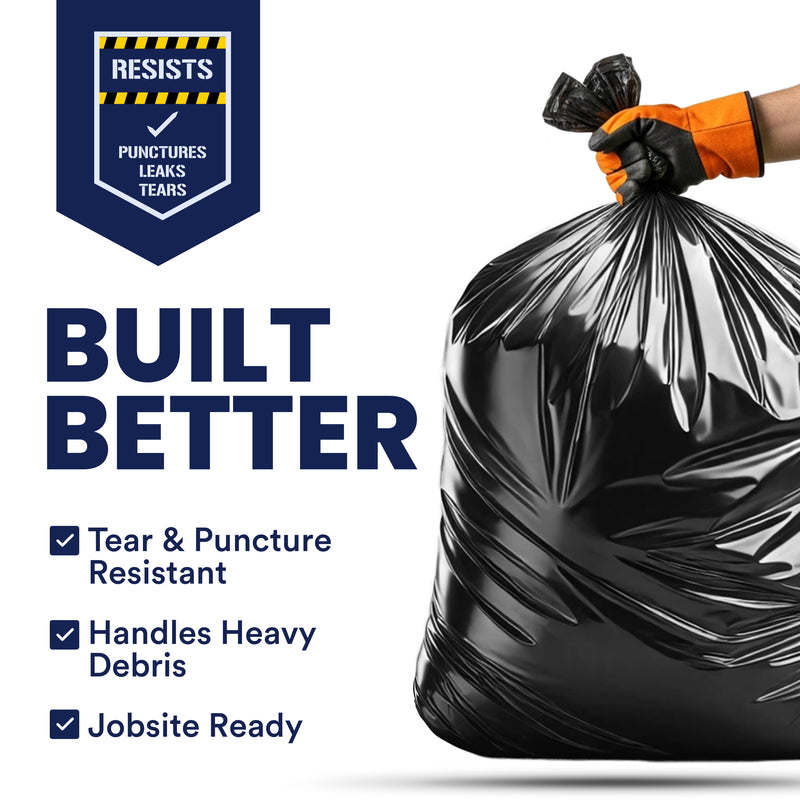 55-60 Gallon Contractor Bags - 4.0 Mil - 32/Case