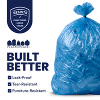 55 Gallon Recycling Bags - 1.5 Mil - 100/Case
