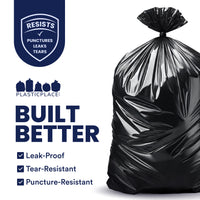 65 Gallon Extra Heavy Trash Bags - 3.0 Mil - 50/Case