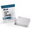 Plasticplace 6-8 Gallon Trash Bags│ Compatible with Brabantia Touch Trash Can New│ Code G Size│White│ 1.2 Mil│ 16.5" x 30" (40 Count)