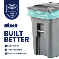 64 Gallon Toter Compatible Trash Bags - 1.5 Mil - 50/Case