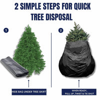Christmas Tree Disposal and Storage Bag - Fits Trees Up To 7' Tall