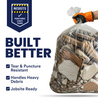 55-60 Gallon Contractor Bags - 3.0 Mil - 50/Case